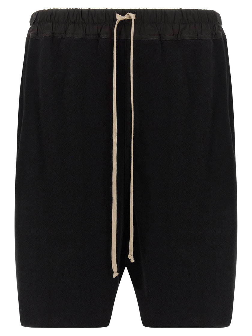 Rick Owens Schwarze Baumwoll-Bermudashorts