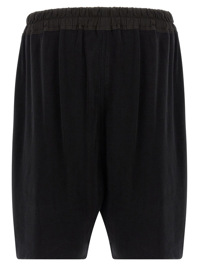 Rick Owens Schwarze Baumwoll-Bermudashorts