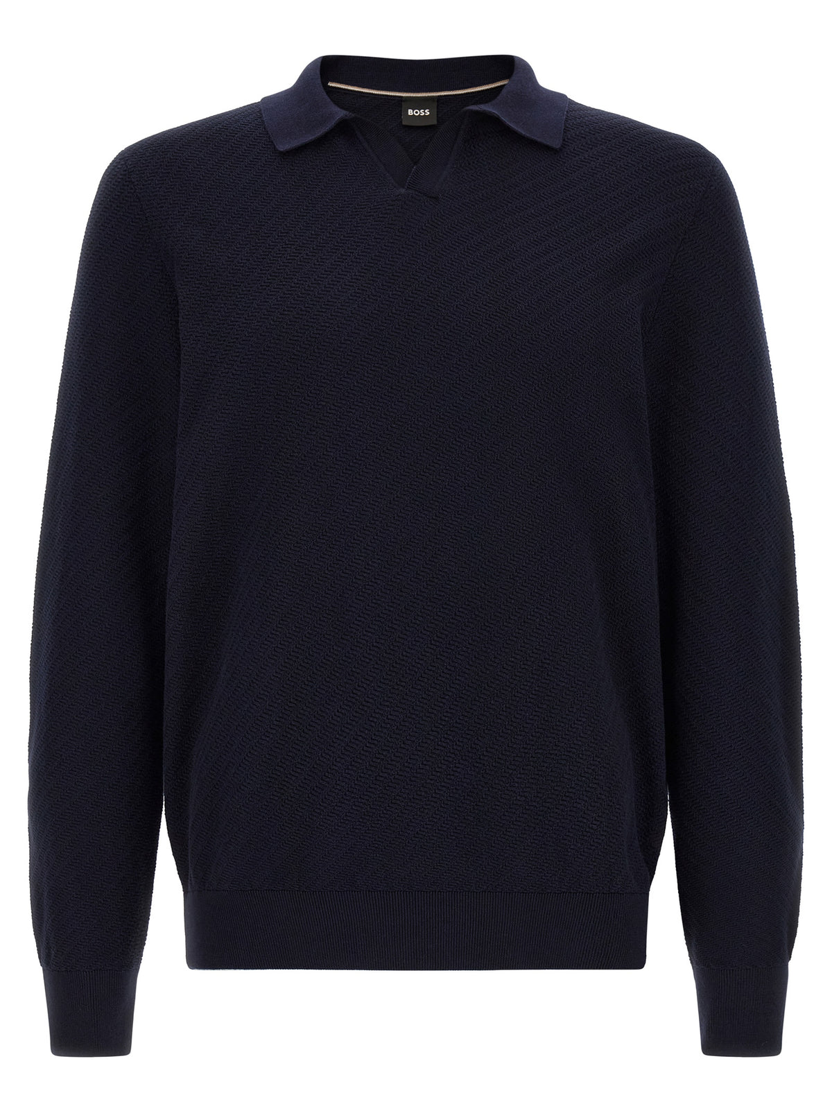 Hugo Boss Blue Cotton Polo Shirt