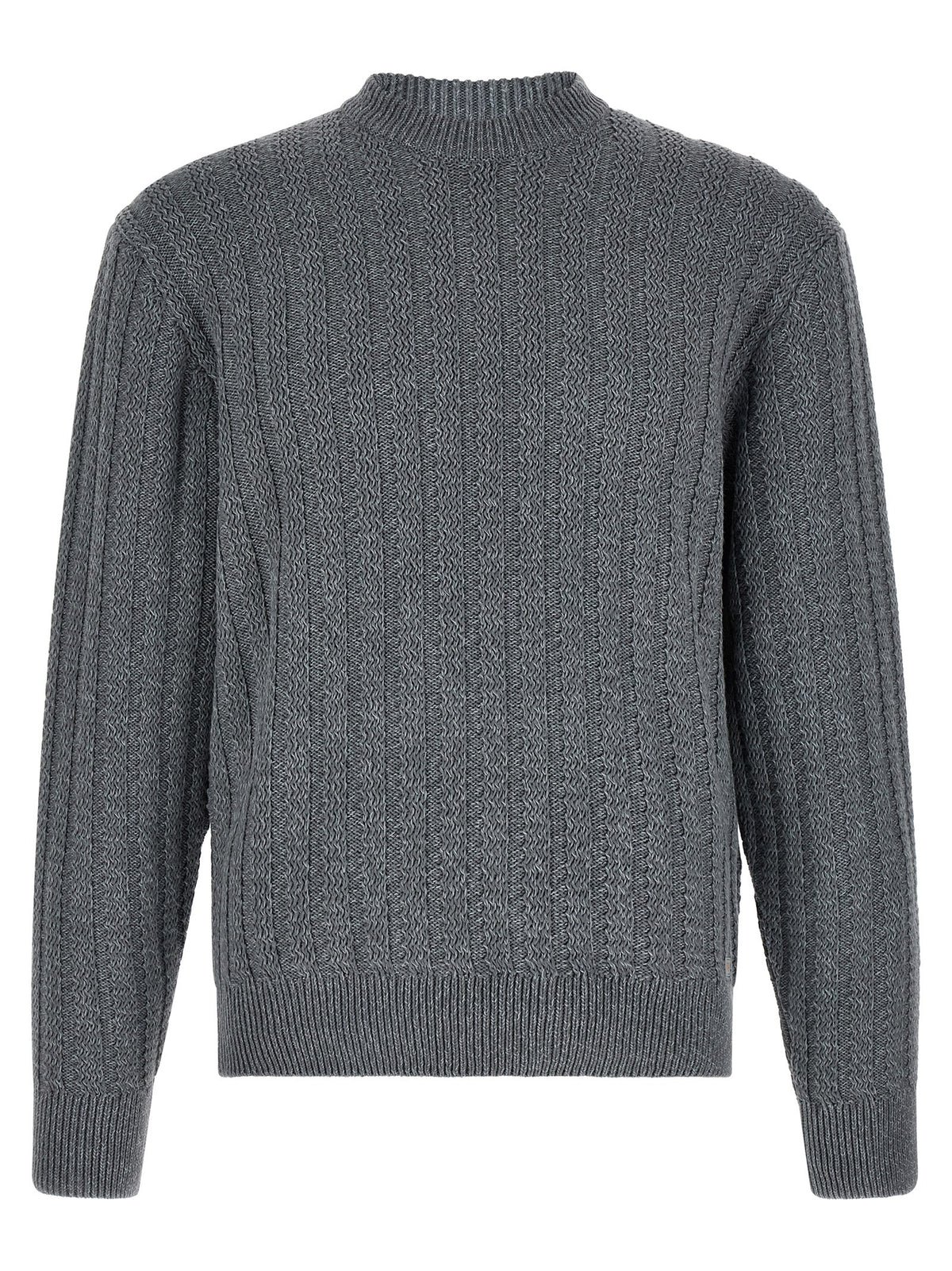 Hugo Boss Grey Cotton Cardigan