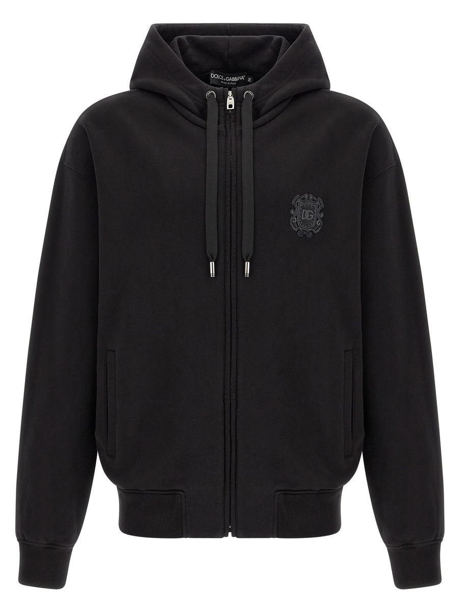 Dolce & Gabbana Black Cotton Sweatshirt