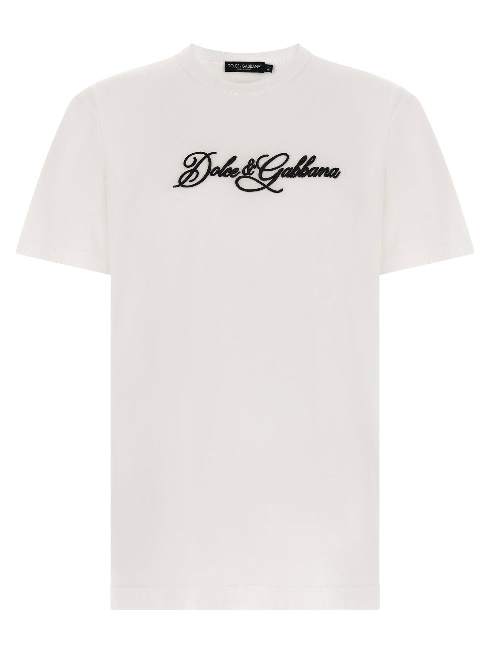 Dolce & Gabbana Weißes Baumwoll-T-Shirt