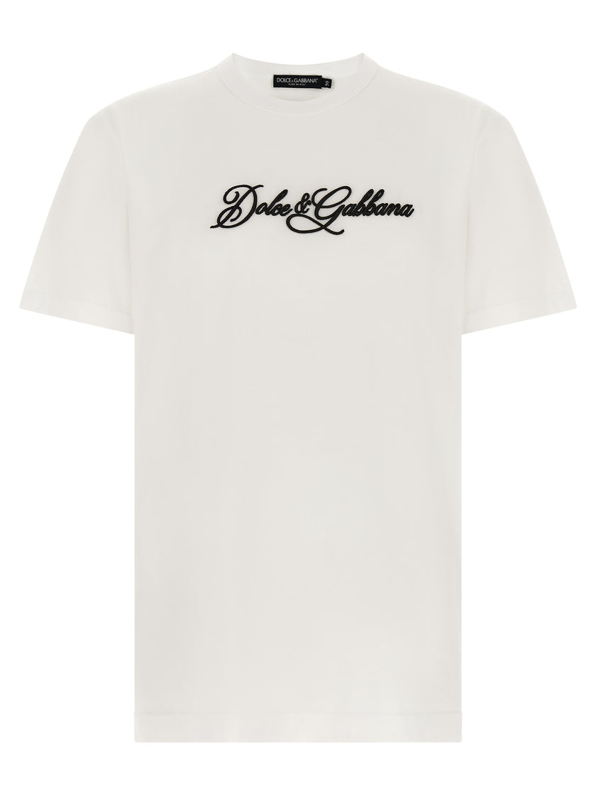Dolce & Gabbana Weißes Baumwoll-T-Shirt