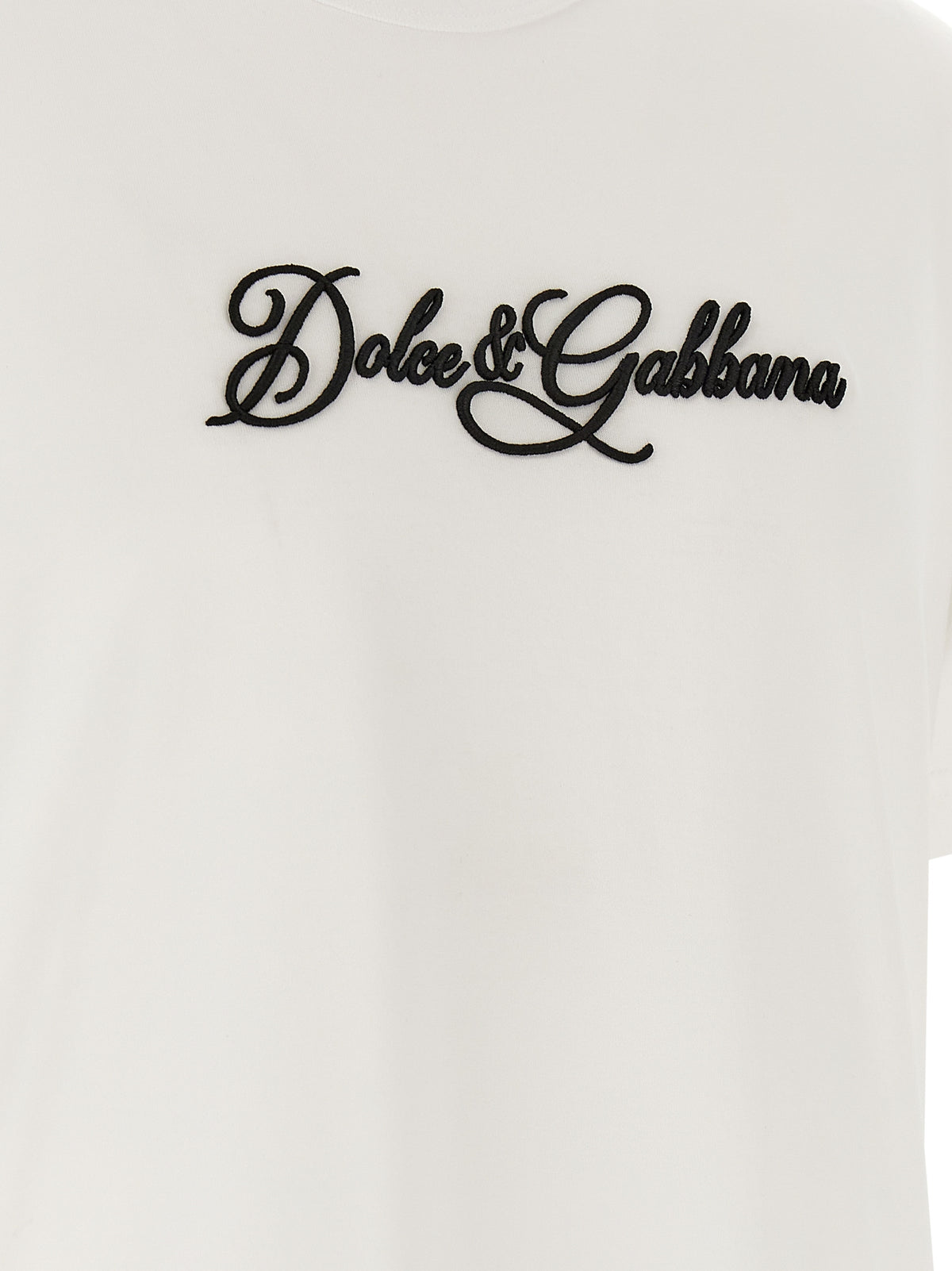 Dolce & Gabbana Weißes Baumwoll-T-Shirt