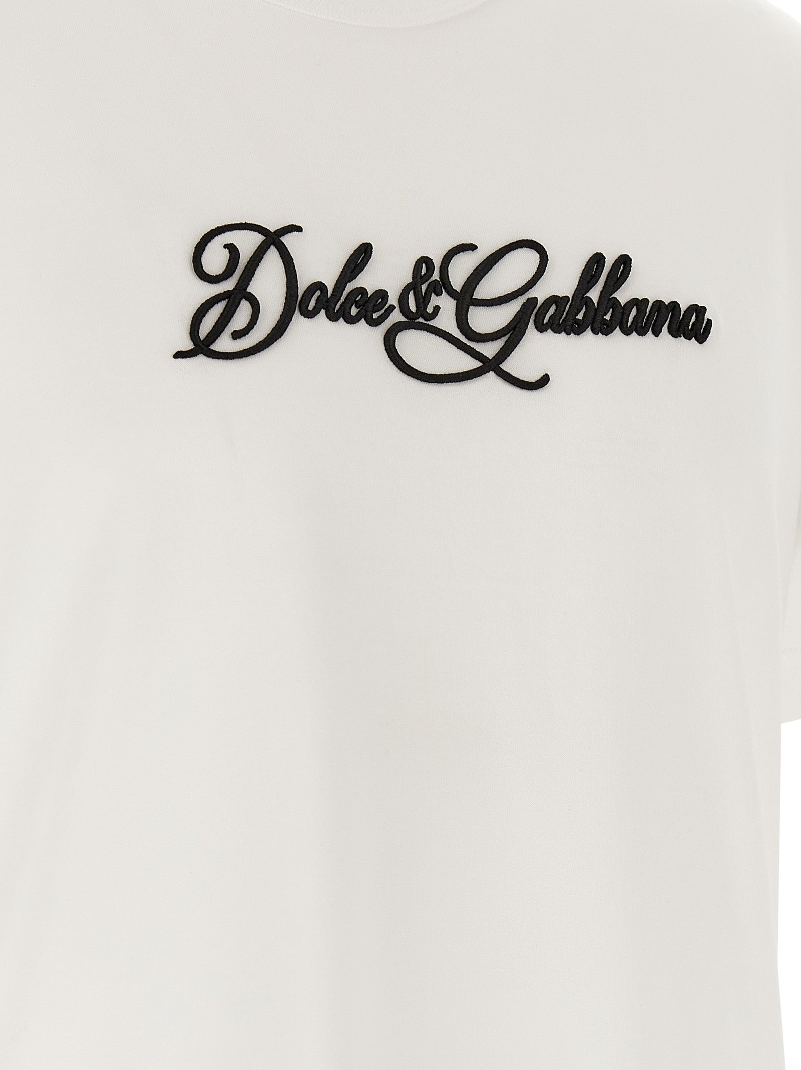 Dolce & Gabbana Weißes Baumwoll-T-Shirt