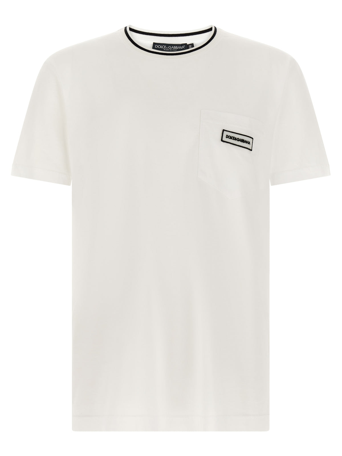 Dolce & Gabbana Weißes Baumwoll-T-Shirt