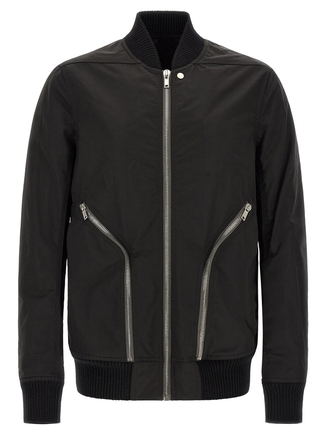 Rick Owens Schwarzer Nylon-Bomber