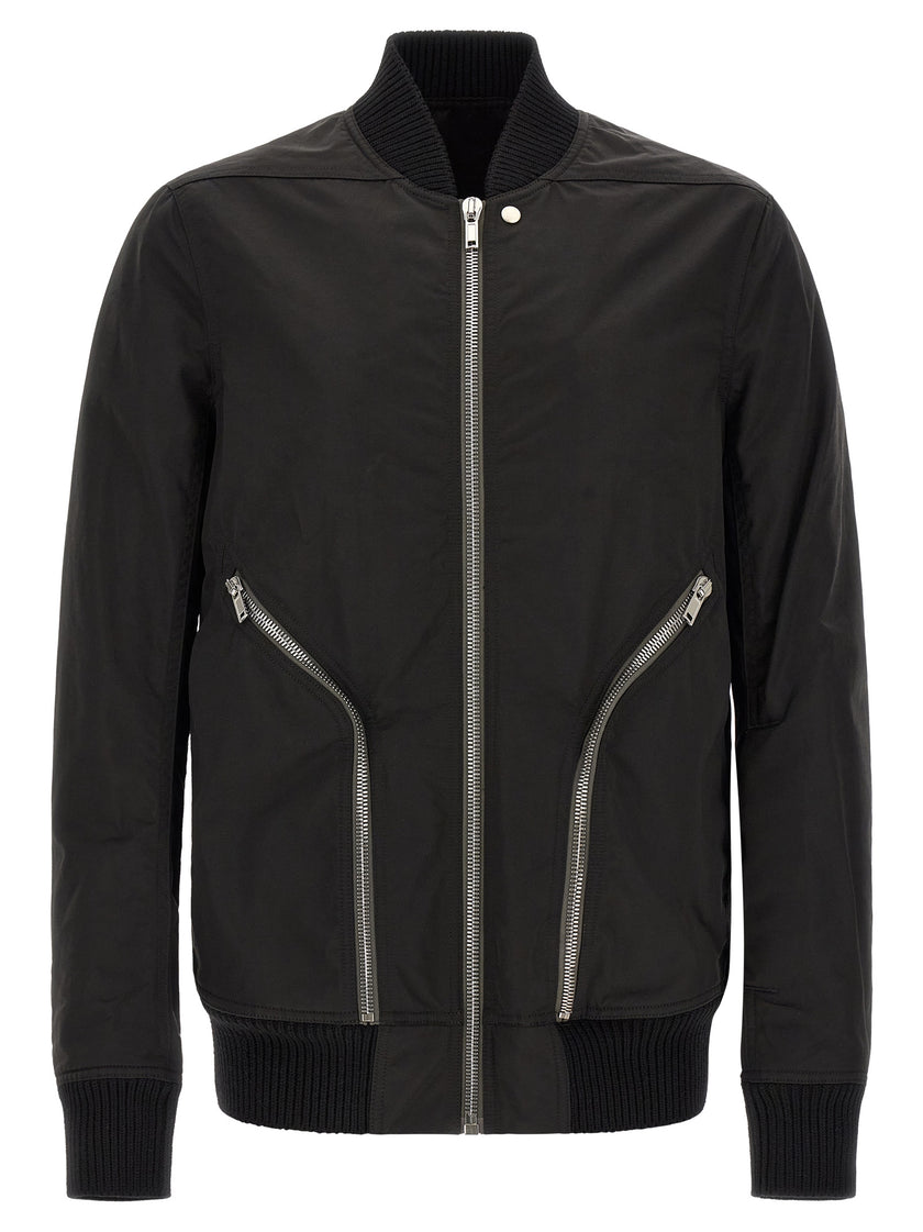 Rick Owens Schwarzer Nylon-Bomber