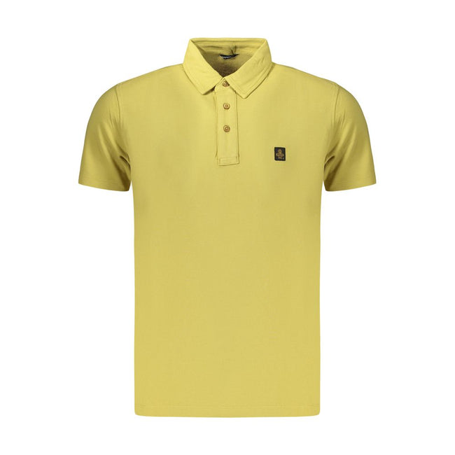 Refrigiwear Herren Polohemd aus gelber Baumwolle