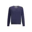 Brunello Cucinelli Blauer Kaschmirpullover