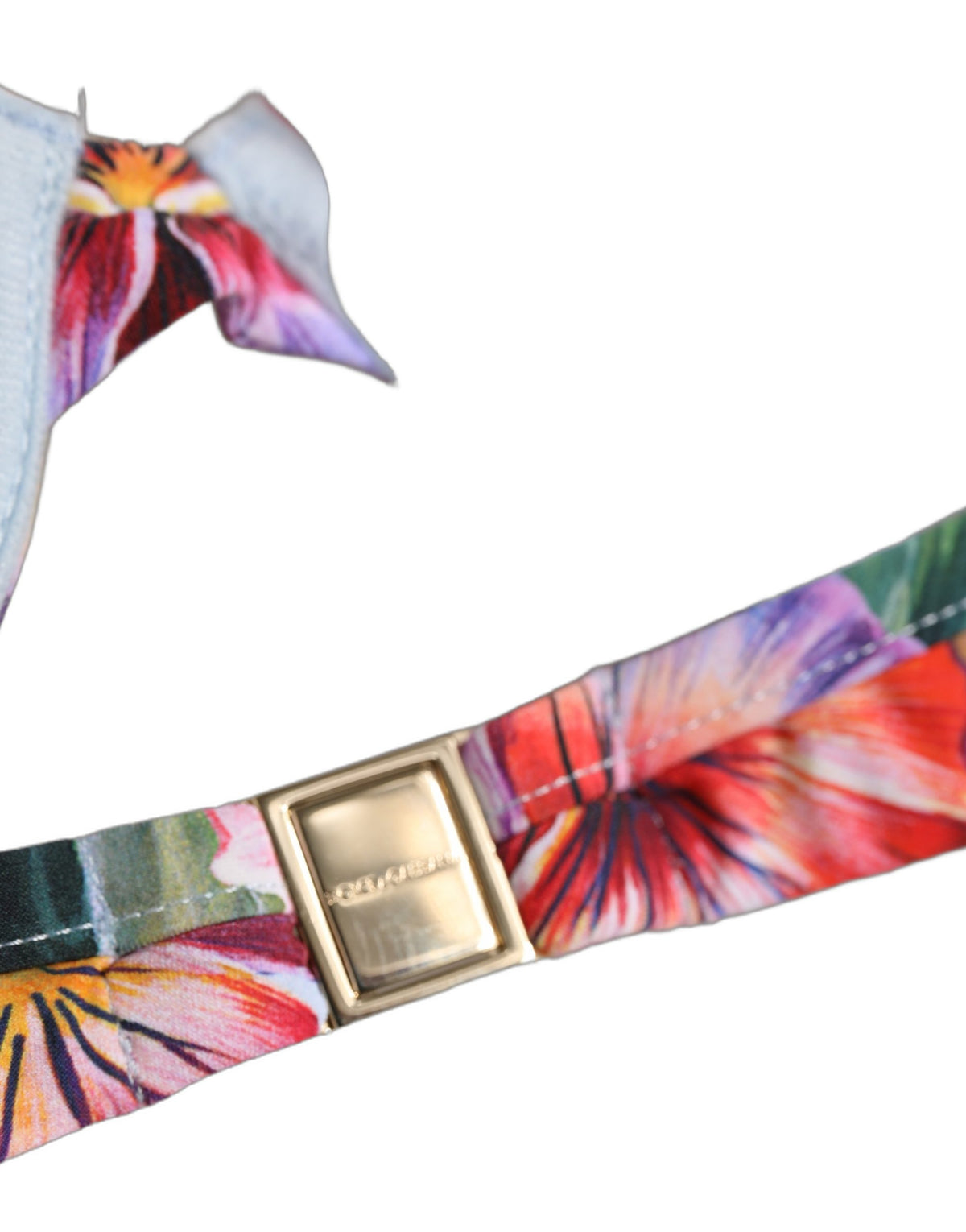 Dolce & Gabbana Bikini-Oberteil mit mehrfarbigem Blumenprint für Strandmode