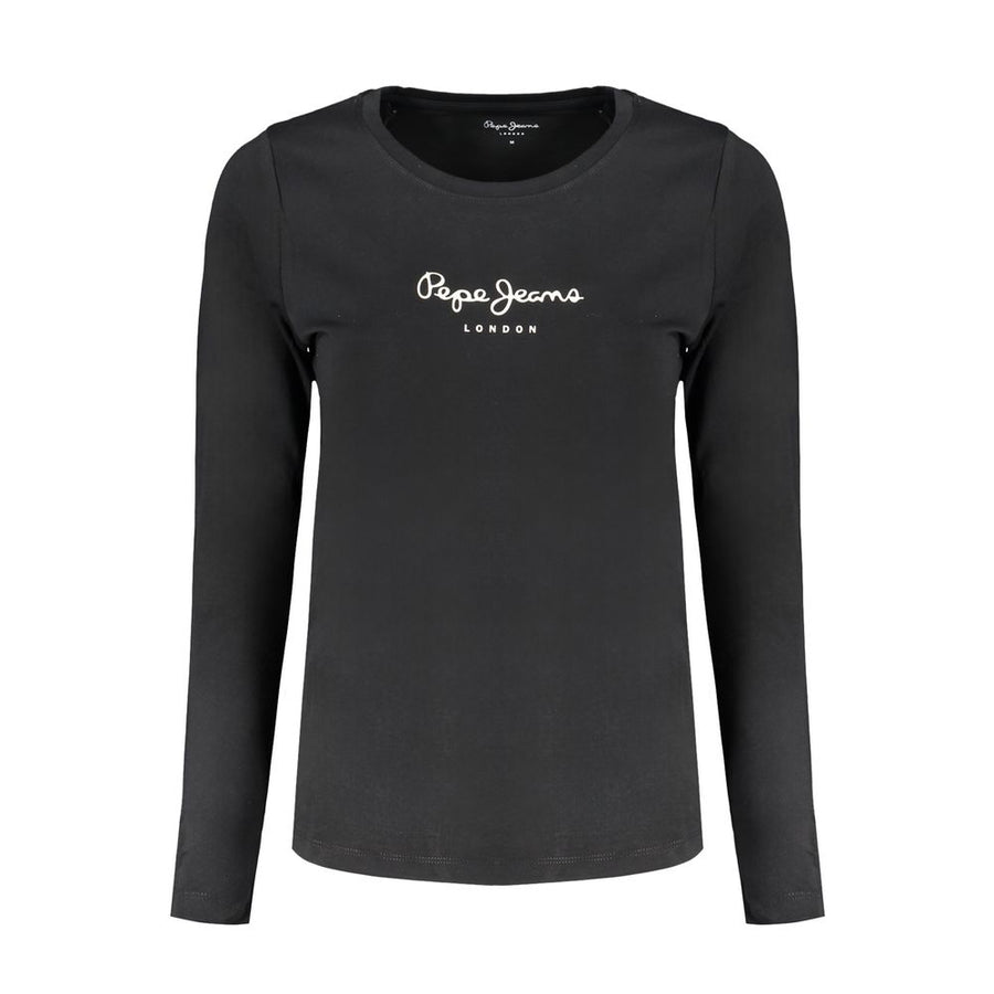 Pepe Jeans Women's Black Cotton T-Shirt