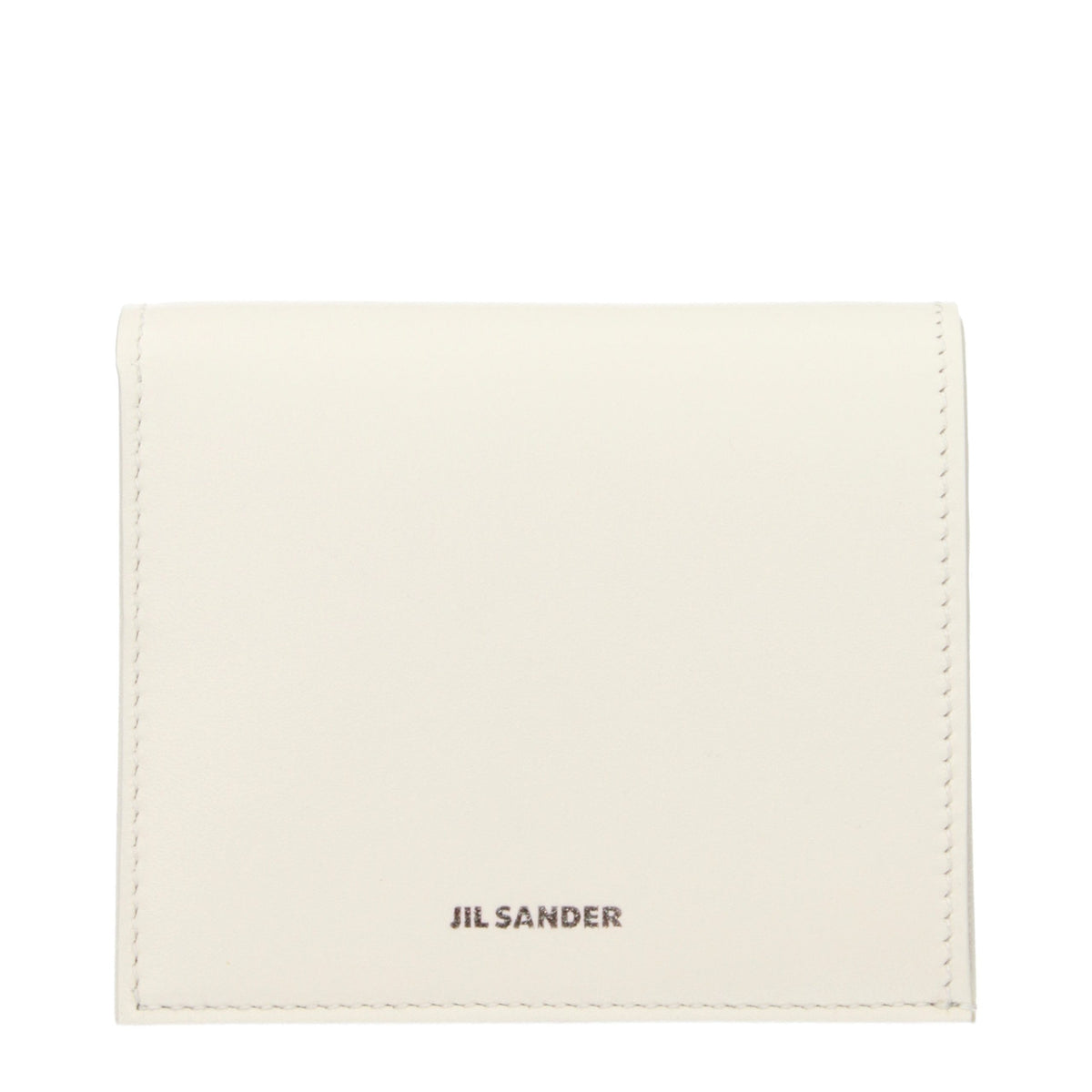 Jil Sander Weiße Leder-Geldbörse