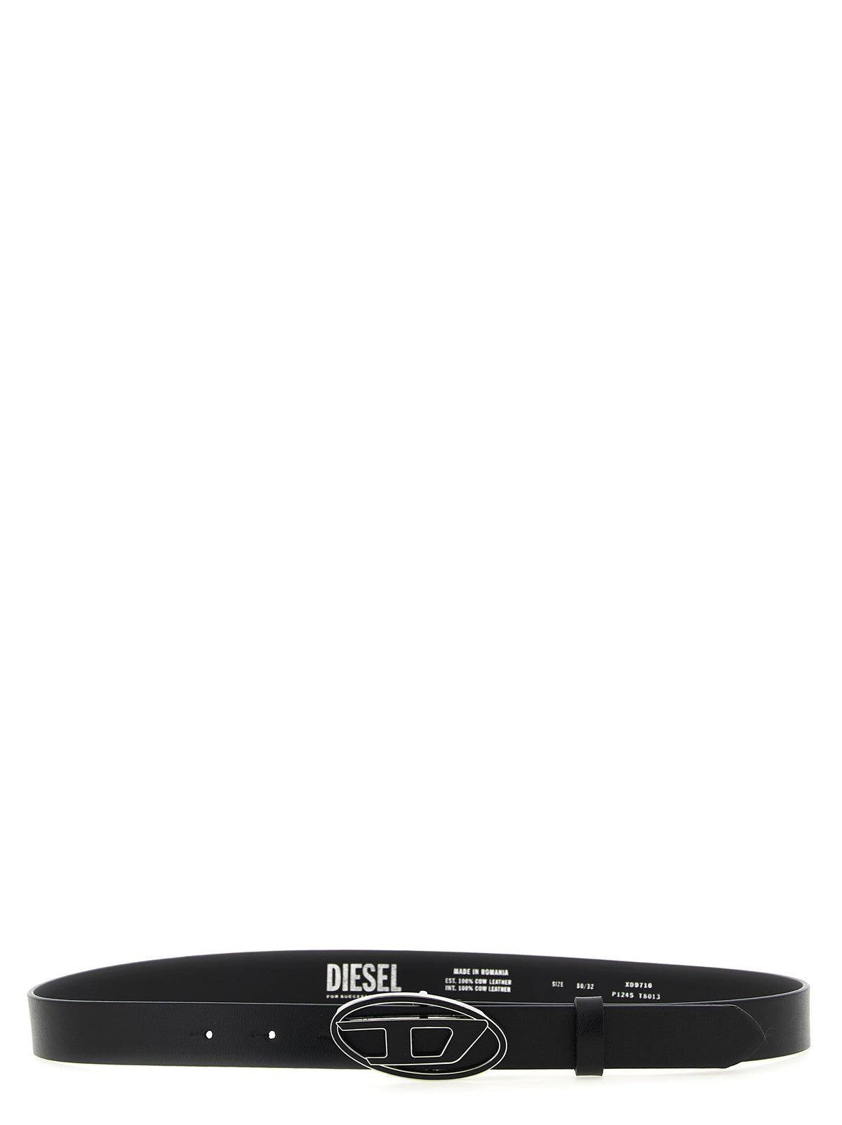 Diesel Black Belt made of other fibers, Regular Fit