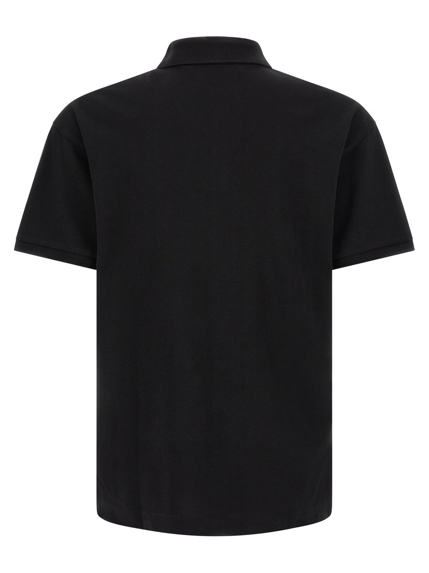 Palm Angels Schwarzes Baumwoll-Poloshirt