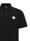 Palm Angels Schwarzes Baumwoll-Poloshirt