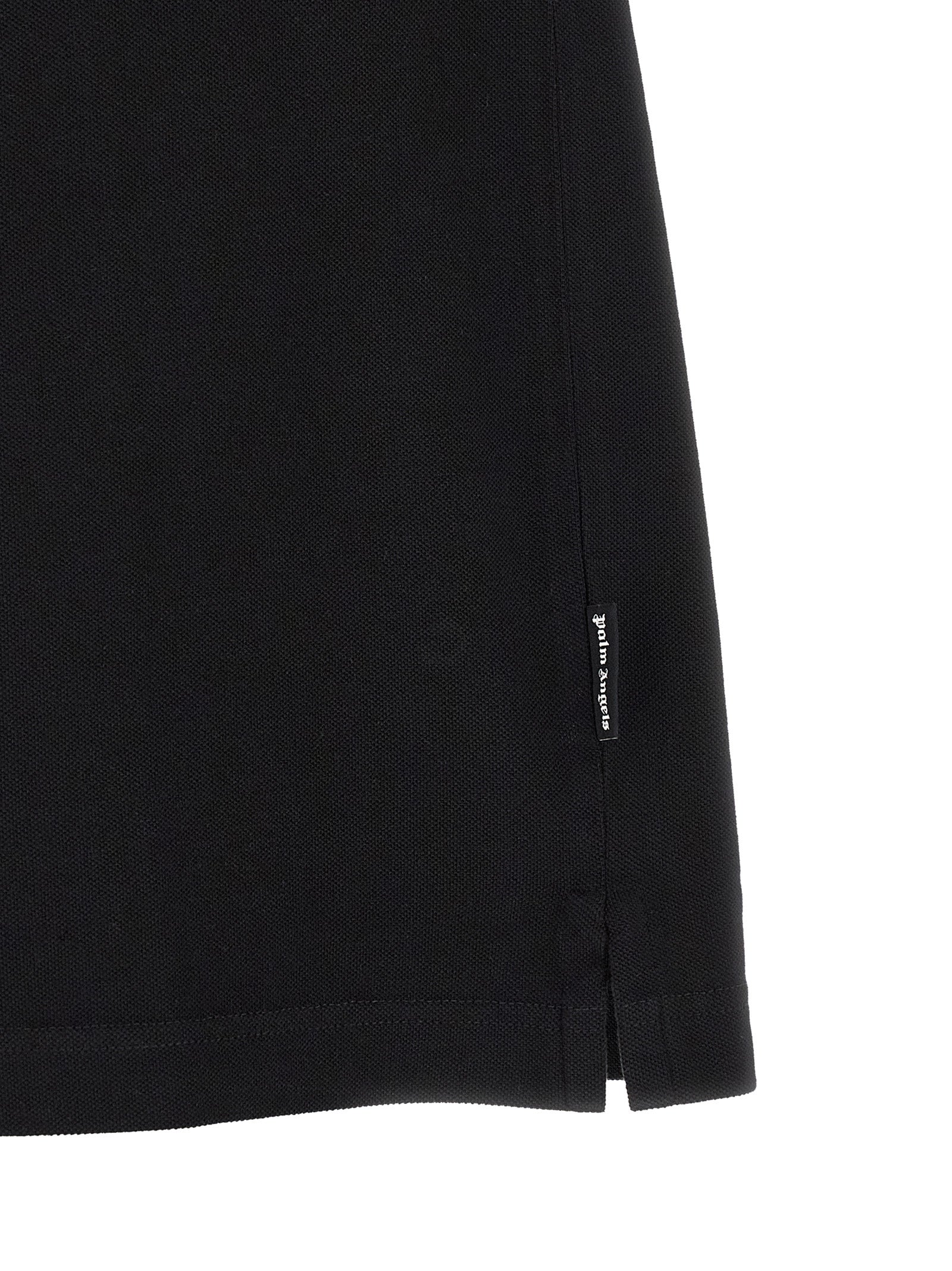 Palm Angels Schwarzes Baumwoll-Poloshirt