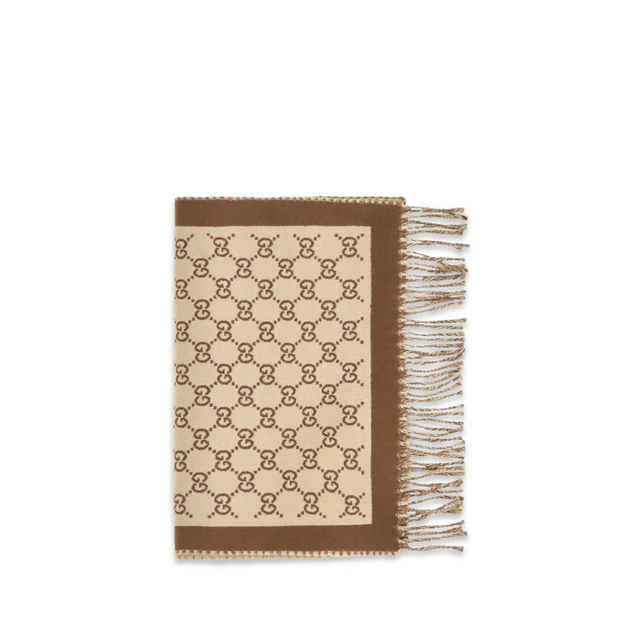 Gucci Beige Ovis Aries Wollschal