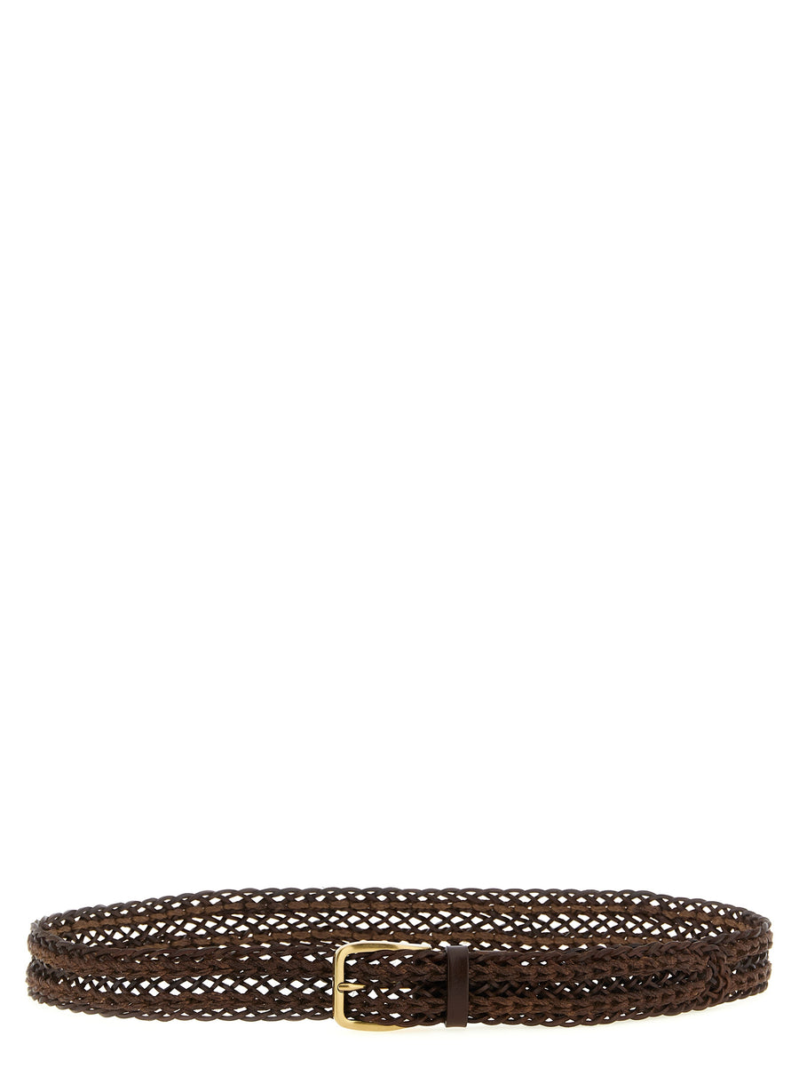 Brunello Cucinelli Brown Calfskin Belt Regular