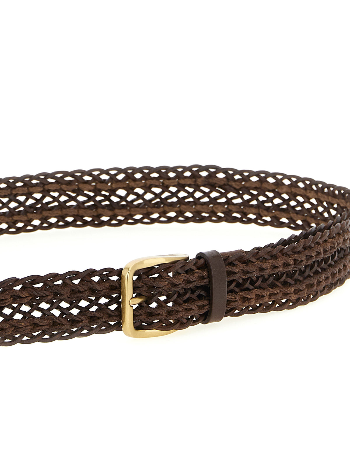 Brunello Cucinelli Brown Calfskin Belt Regular