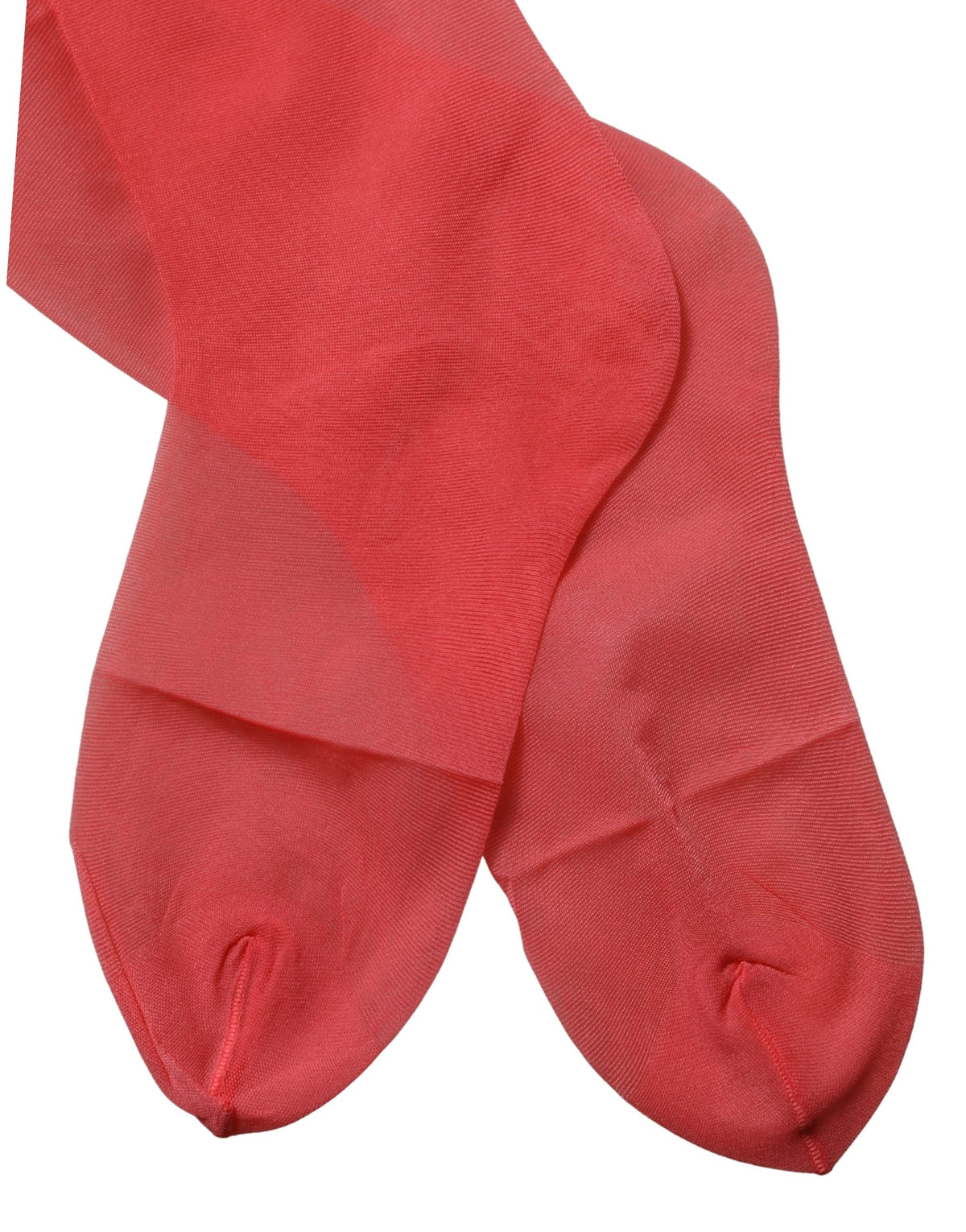 Dolce & Gabbana Red Nylon Fishnet Stockings, Transparent, Calf Length