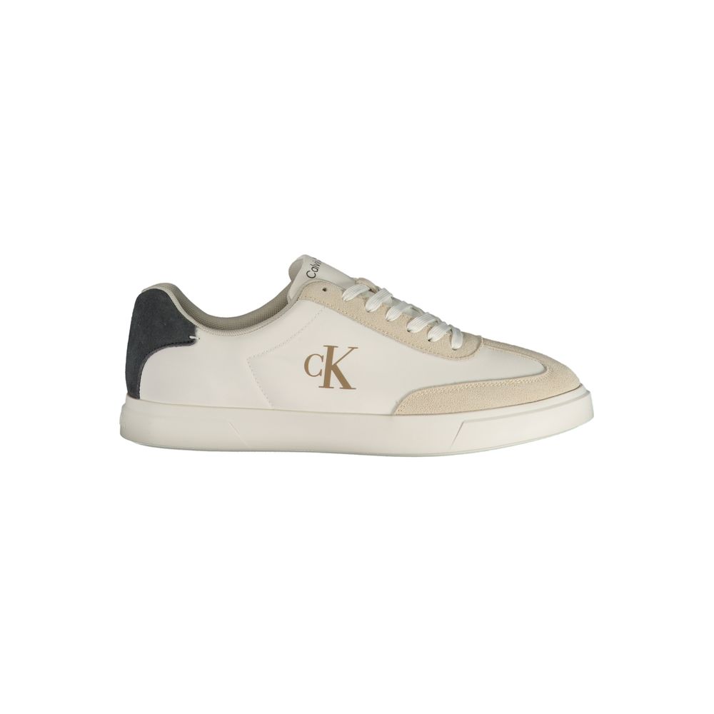 Calvin Klein White Men's Polyester Sneakers