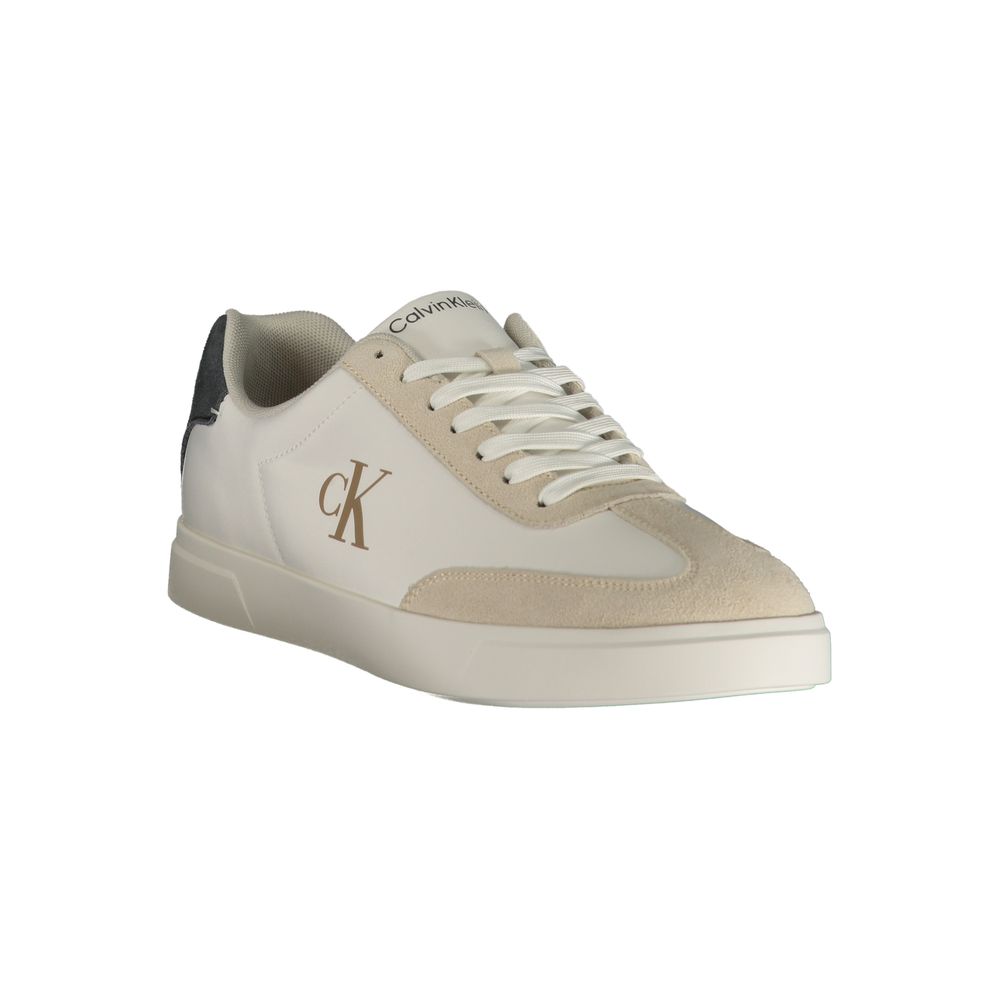 Calvin Klein White Men's Polyester Sneakers