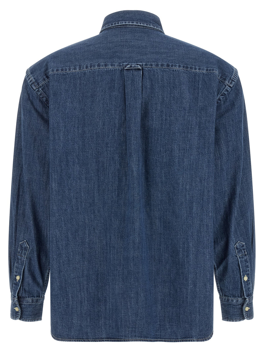 Polo Ralph Lauren Blaue Baumwollbluse