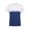 Trussardi Beachwear Blaues Baumwoll-T-Shirt für Herren