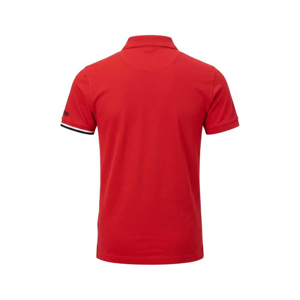 Iceberg Rotes Herren-Poloshirt aus Baumwolle