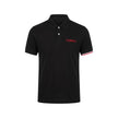 Iceberg Herren-Poloshirt aus schwarzer Baumwolle