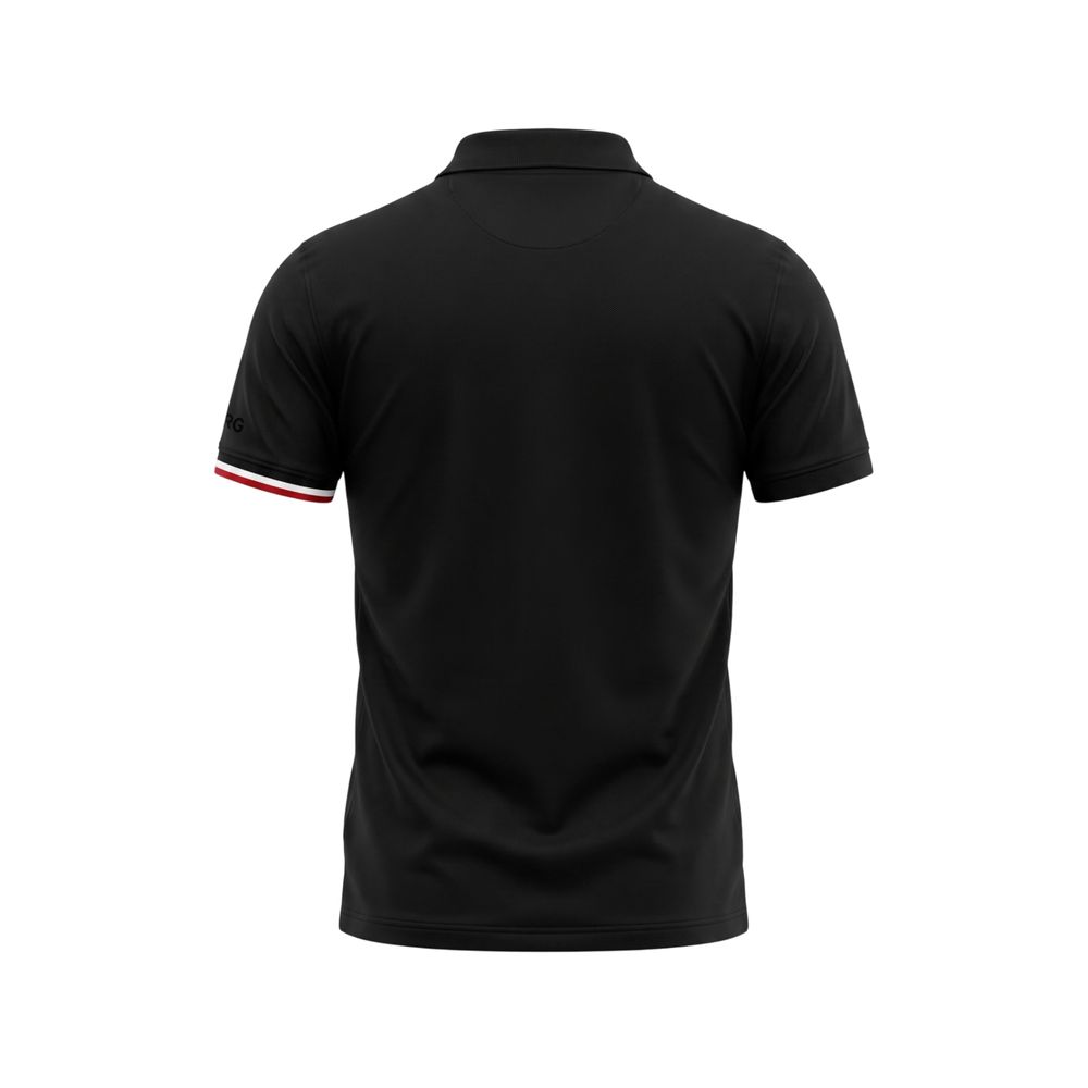 Iceberg Herren-Poloshirt aus schwarzer Baumwolle
