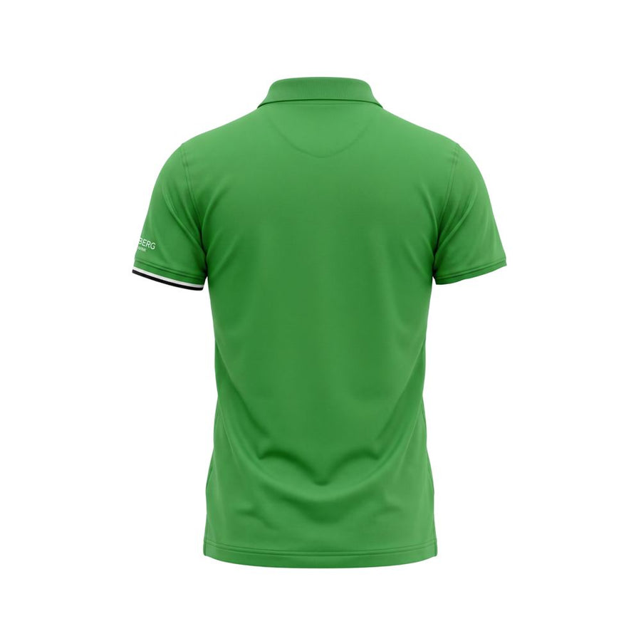 Iceberg grünes Herren-Poloshirt aus Baumwolle mit kurzem Ärmel und Brustlogo