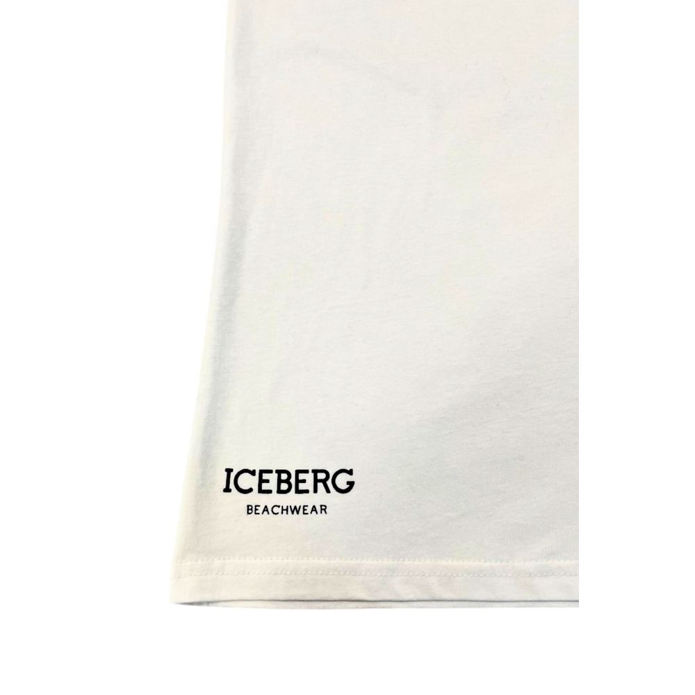 Iceberg Herren T-Shirt aus weißer Baumwolle