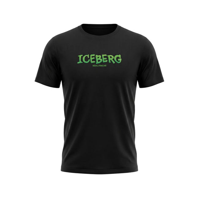 Iceberg Men's Black Cotton T-Shirt