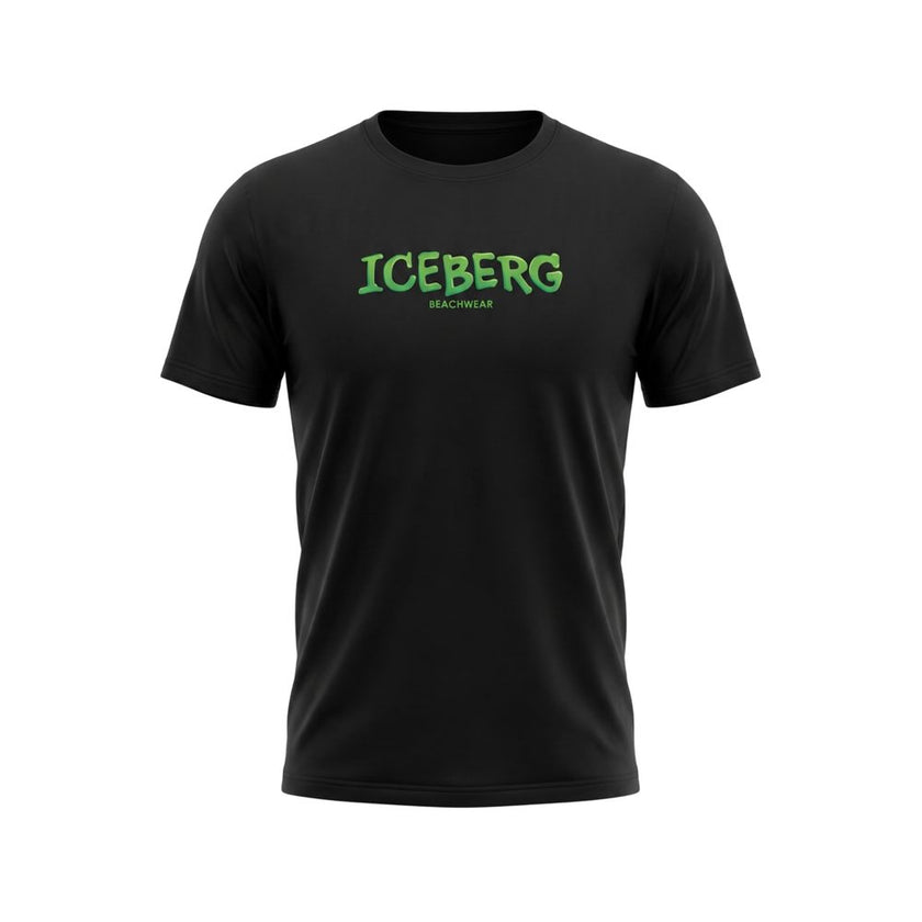 Iceberg Men's Black Cotton T-Shirt