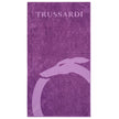 Trussardi Beachwear Purple Cotton Men's Beach Towel