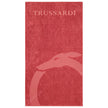 Trussardi Beachwear rotes Baumwoll-Badetuch für Herren