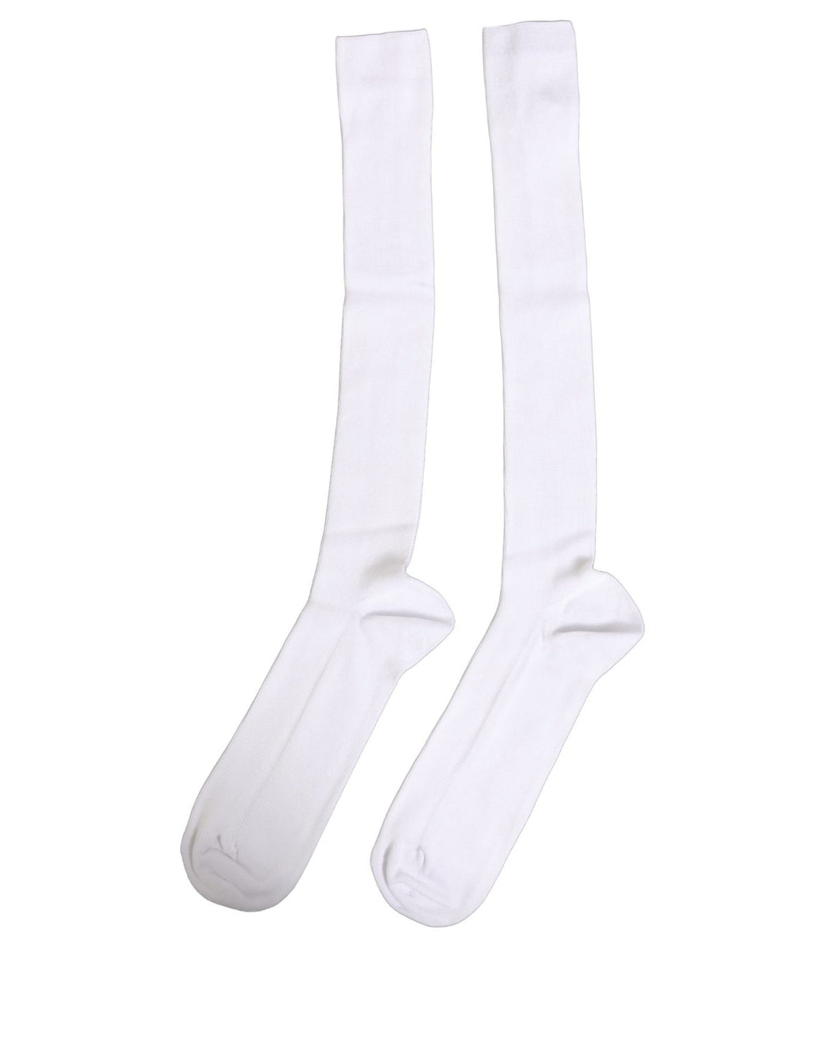 Dolce & Gabbana Men's Over-the-Calf Viscose Socks in White