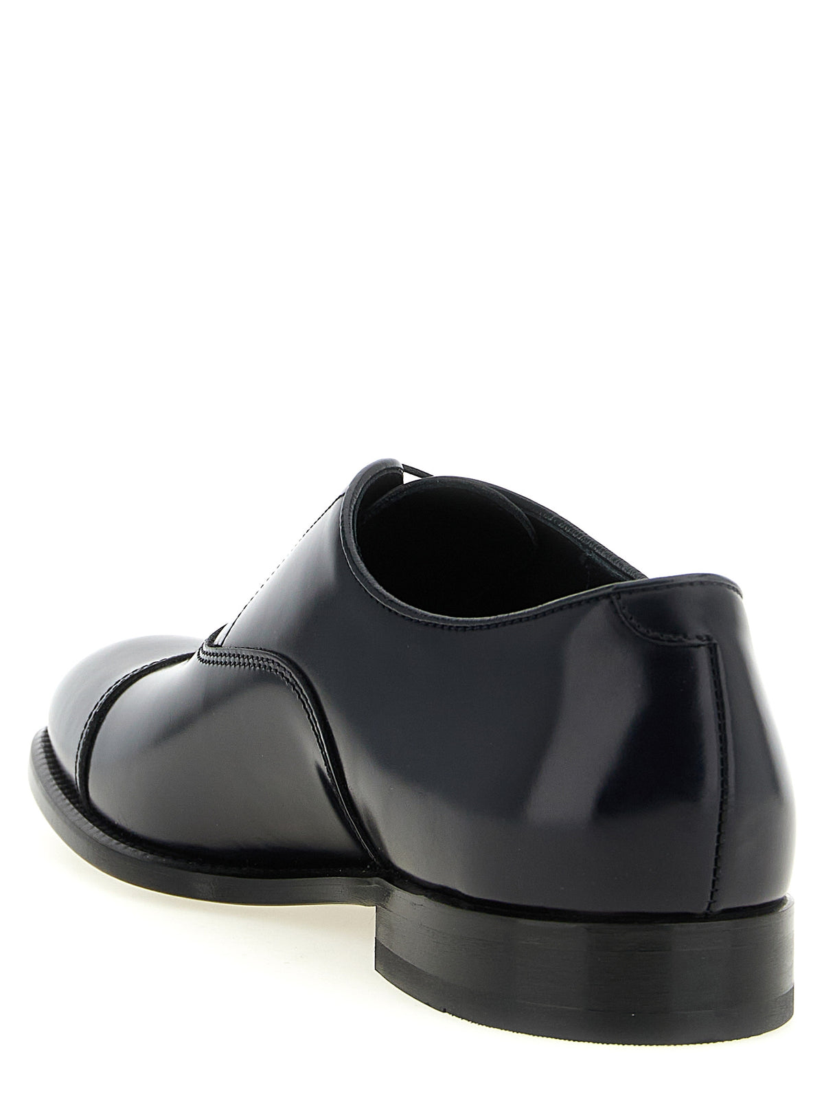 Doucal's Schwarze Oxford- und Derby-Schuhe aus Lammleder