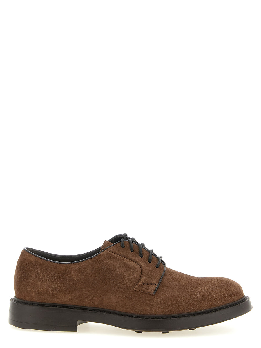 Doucal's Brown Lambskin Oxfords and Derbies