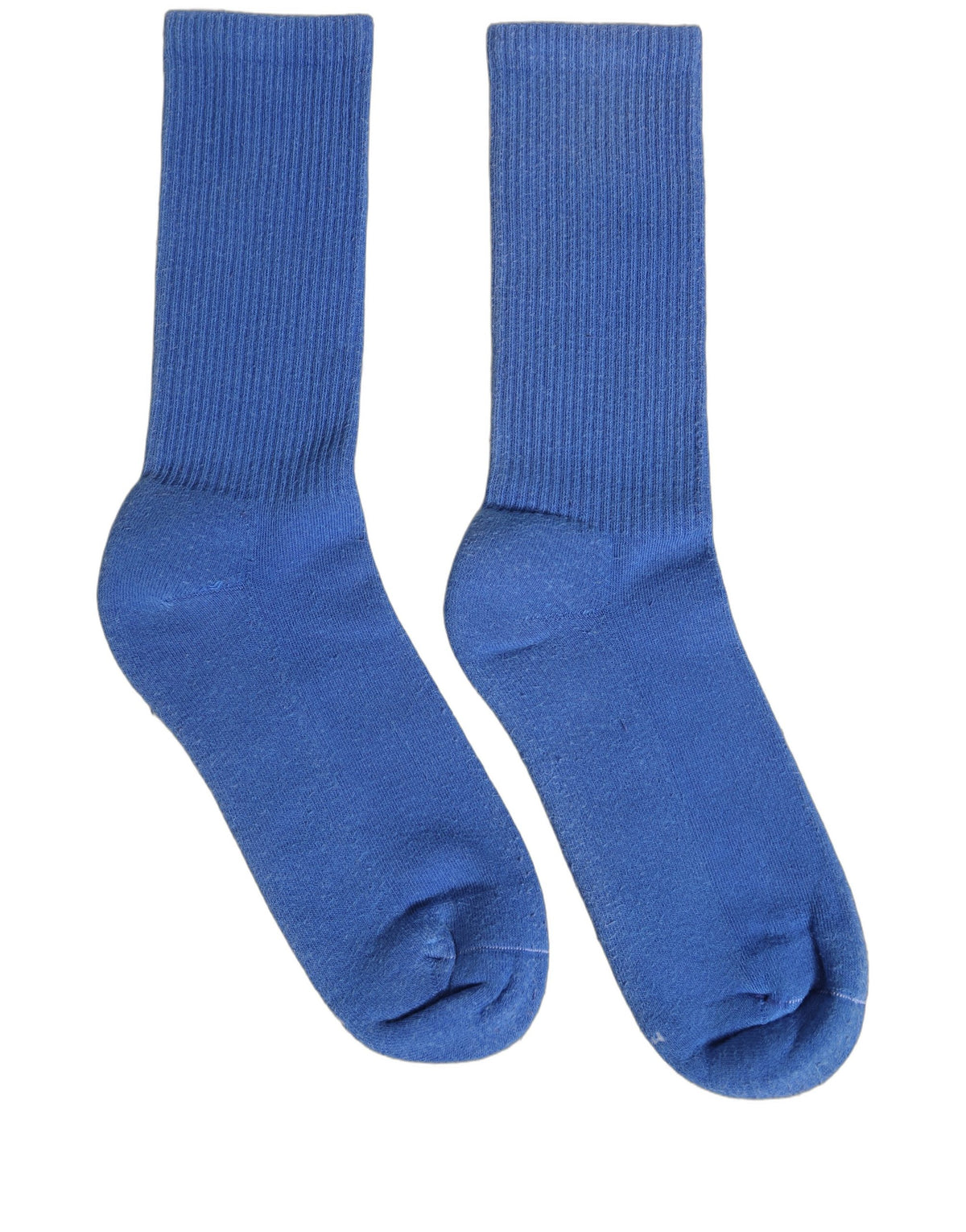 Dolce & Gabbana Damen Socken aus Baumwolle, gerippt, mittellang, Blau