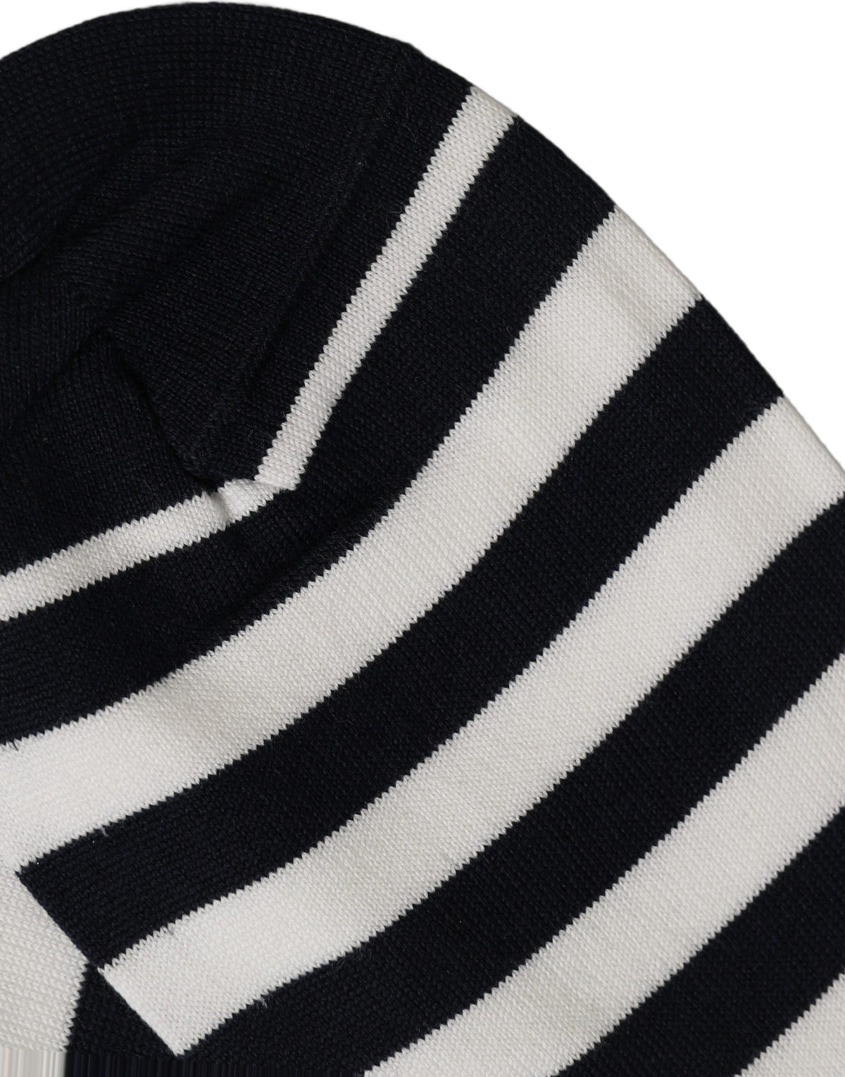 Dolce & Gabbana Mittelhohe Socken mit schwarz-weißen Streifen aus Baumwolle