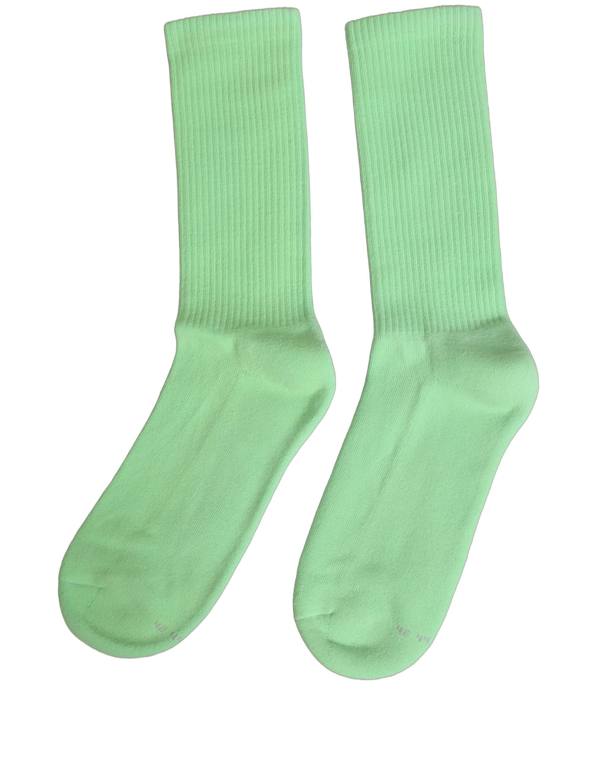 Dolce & Gabbana Women's Green Ribbed Cotton Mid-Calf Socks