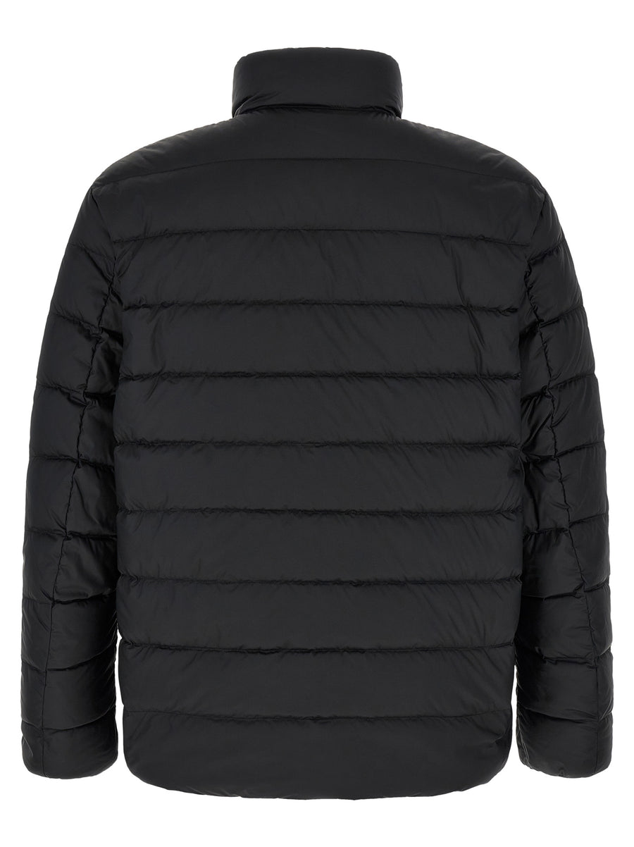 Polo Ralph Lauren Schwarze Polyester-Jacke in voller Länge