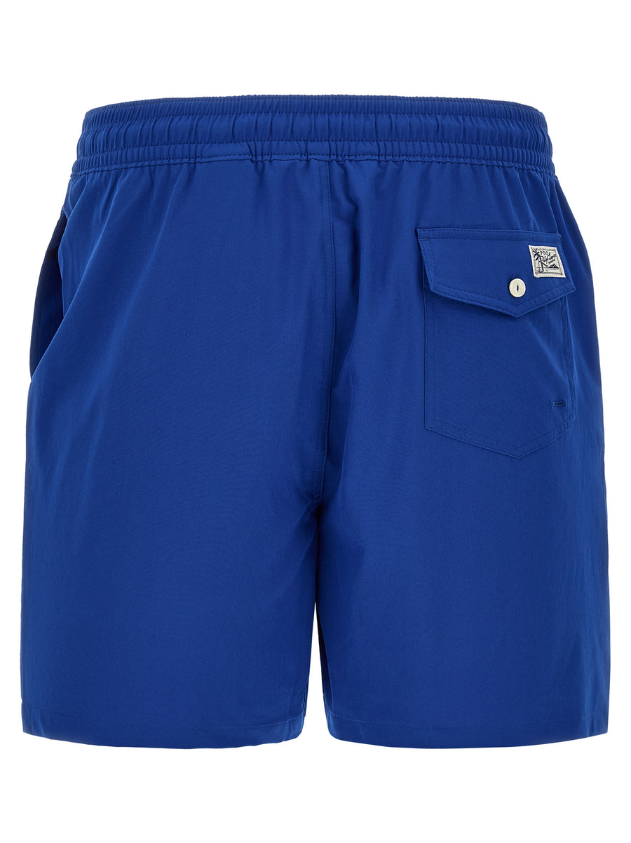Polo Ralph Lauren Blaue Badeshorts aus Polyester