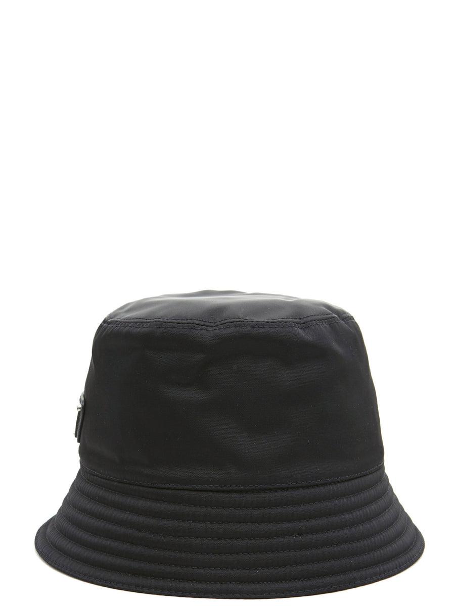 Prada Schwarzer Nylon-Eimerhut