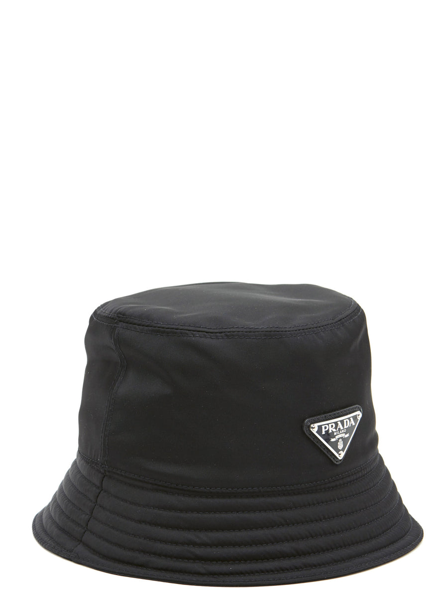 Prada Schwarzer Nylon-Eimerhut