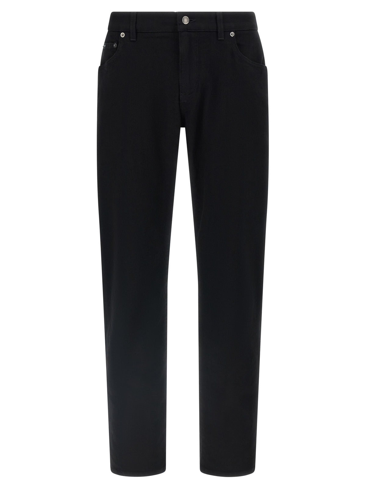 Dolce & Gabbana Schwarze Baumwoll-Jeans im Slim Fit