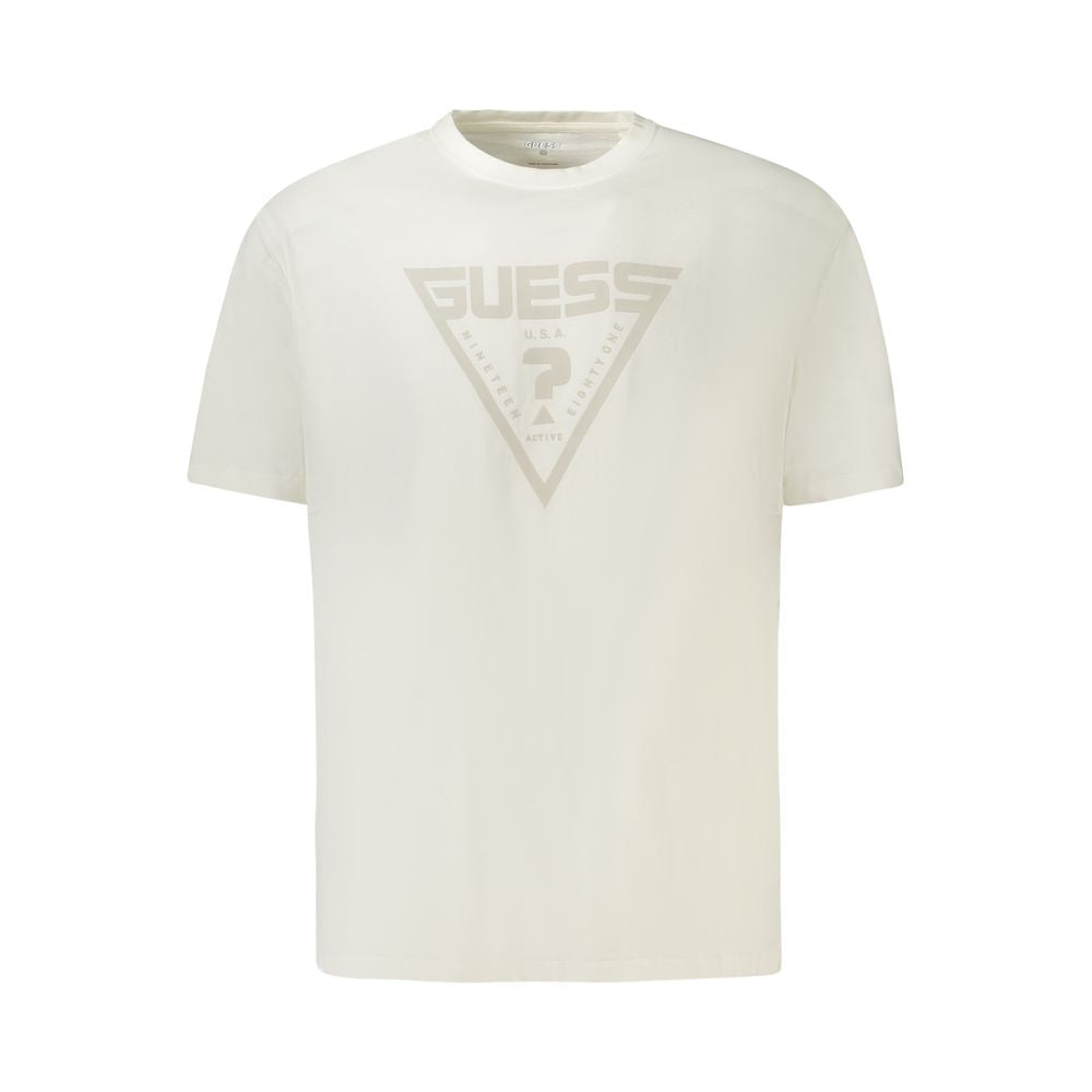 Guess Jeans Men's White Cotton T-Shirt